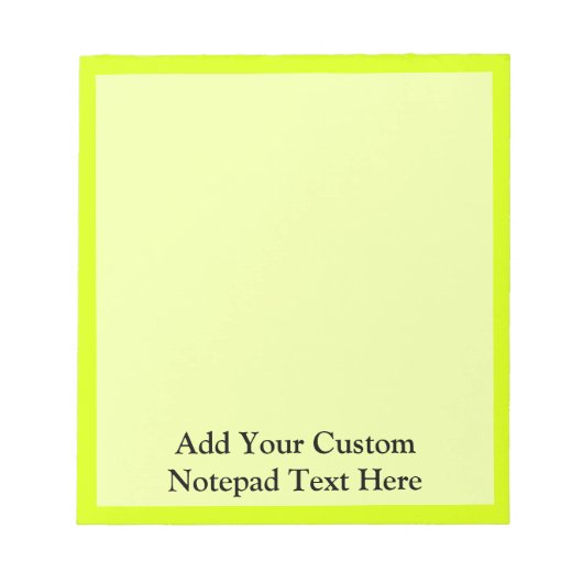 Chartreuse Notitieblok (Voorkant)