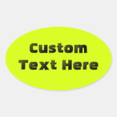 Chartreuse Ovale Sticker (Voorkant)