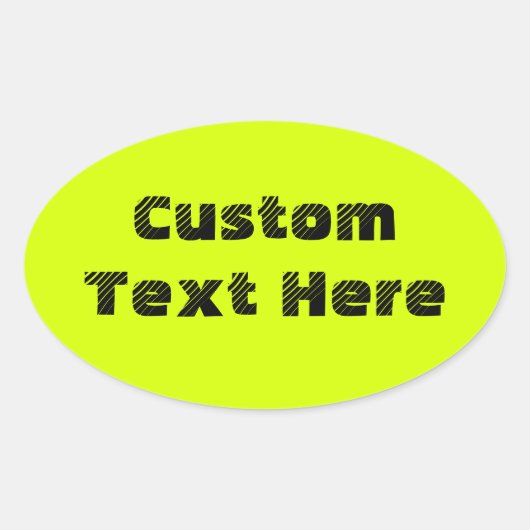 Chartreuse Ovale Sticker (Voorkant)