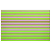 Chartreuse, Plum en Brown Stripes Pattern Stof (Fat Quarter)