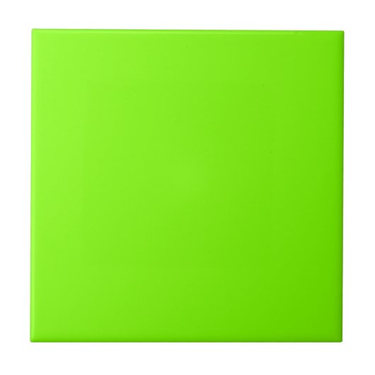 Chartreuse Solid Color | Klassiek | Elegant Tegeltje (Voorkant)