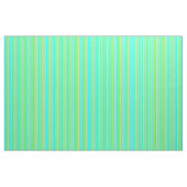 Chartreuse, Tan en Cyaan Lined/Striped Pattern Stof (Yard (91,4 cm))