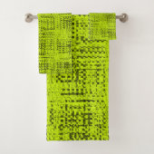 Chartreuse Tweed Bad Handdoek (Insitu)