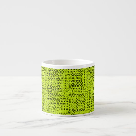 Chartreuse Tweed Espresso Kop (Voorkant)