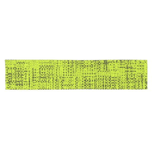 Chartreuse Tweed Korte Tafelloper (Horizontaal)