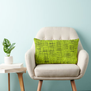 Chartreuse Tweed Lumbaal Kussen Katoen