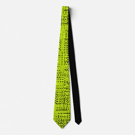 Chartreuse Tweed Stropdas (Voorkant)