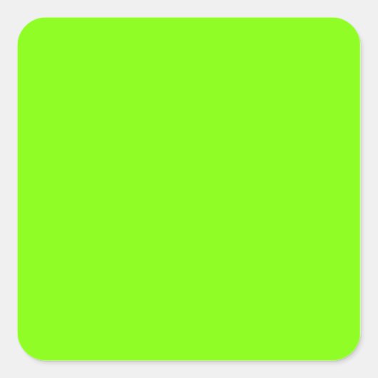 Chartreuse Vierkante Sticker (Voorkant)