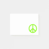 Chartreuse Vredessymbool Post-it® Notes (Voorkant)