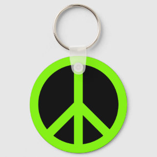Chartreuse Vredessymbool Sleutelhanger