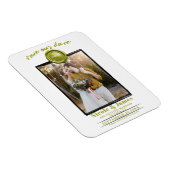 Chartreuse Wax Seal Foto Bruiloft Save the Date Magneet (Rechterzijde)