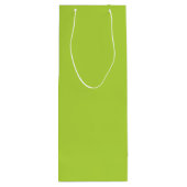 Chartreuse wit monogram bruiloft dank u wijn cadeautas (Achterkant)