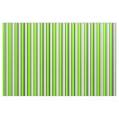 Chartreuse, witte en zwarte gekleurde strepen stof (Fat Quarter)