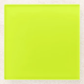 Chartreuse Yellow Glazen Onderzetter (Voorkant)