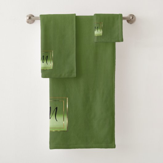 Chartreuse Yellow Green laat het garen Bad Handdoek (Insitu)