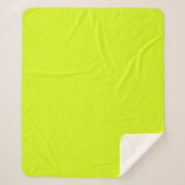 Chartreuse Yellow Sherpa Deken (Voorkant)
