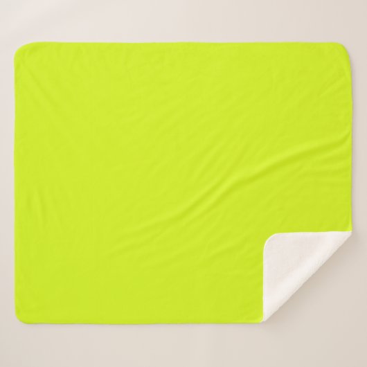 Chartreuse Yellow Sherpa Deken (Voorkant (horizontaal))