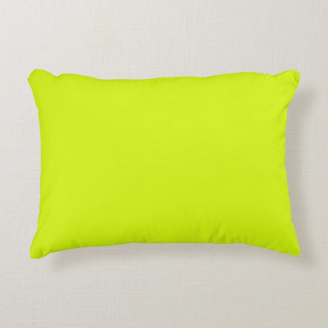 Chartreuse Yellow (vaste kleur) Accent Kussen (Voorkant)
