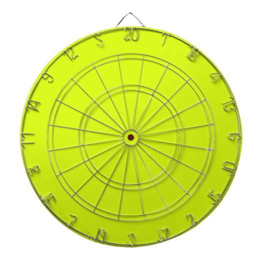 Chartreuse Yellow (vaste kleur) Dartbord (Voorkant)