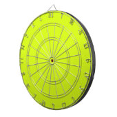 Chartreuse Yellow (vaste kleur) Dartbord (Voorkant Rechts)