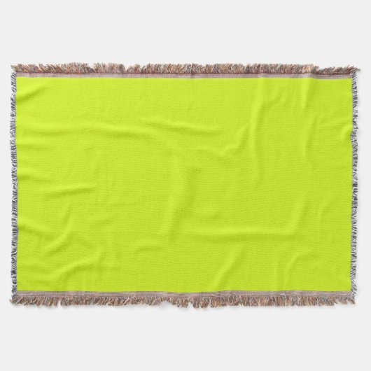 Chartreuse Yellow (vaste kleur) Deken (Voorkant)