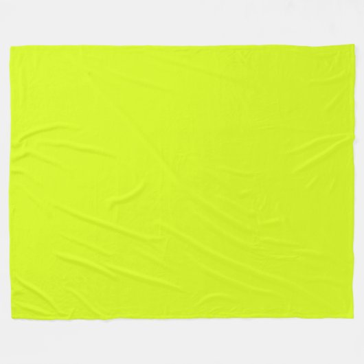 Chartreuse Yellow (vaste kleur) Fleece Deken (Voorkant (Horizontaal))