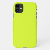 Chartreuse Yellow (vaste kleur) iPhone Hoesje (Achterkant)