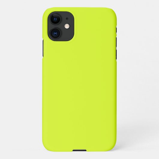 Chartreuse Yellow (vaste kleur) iPhone Hoesje (Achterkant)