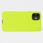 Chartreuse Yellow (vaste kleur) iPhone Hoesje (Achterkant horizontaal)
