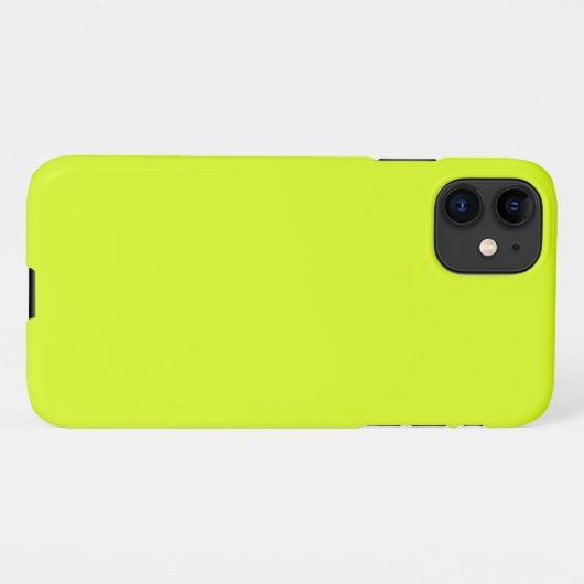 Chartreuse Yellow (vaste kleur) iPhone Hoesje (Achterkant horizontaal)