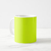 Chartreuse Yellow (vaste kleur) Koffiemok (Voorkant links)