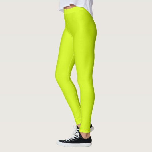 Chartreuse Yellow (vaste kleur) Leggings (Links)