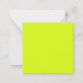 Chartreuse Yellow (vaste kleur) Notitiekaartje (Voorkant)