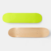 Chartreuse Yellow (vaste kleur) Persoonlijk Skateboard (Horizontaal)