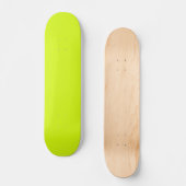 Chartreuse Yellow (vaste kleur) Persoonlijk Skateboard (Voorkant)