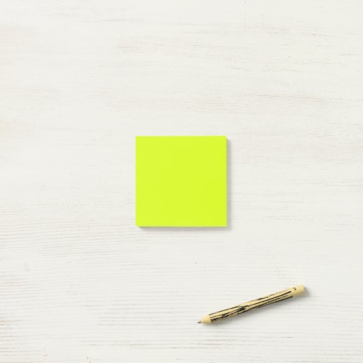 Chartreuse Yellow (vaste kleur) Post-it® Notes (Op bureau)