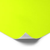 Chartreuse Yellow (vaste kleur) Poster (Hoek)