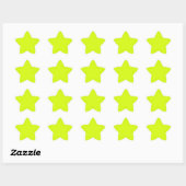 Chartreuse Yellow (vaste kleur) Ster Sticker (Vel)