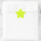 Chartreuse Yellow (vaste kleur) Ster Sticker (Tas)