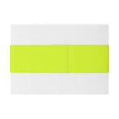 Chartreuse Yellow (vaste kleur) Uitnodigingen Wikkel (Achterkant Voorbeeld)