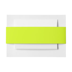 Chartreuse Yellow (vaste kleur) Uitnodigingen Wikkel
