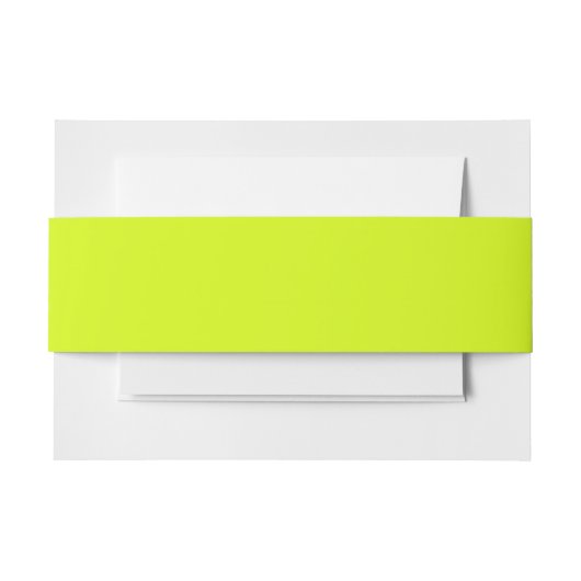 Chartreuse Yellow (vaste kleur) Uitnodigingen Wikkel (Voorkant Voorbeeld)