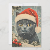 Chartreux Cat Christmas Feestdagenkaart (Voorkant)
