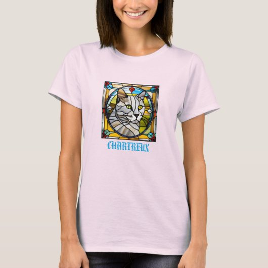 Chartreux Glas in lood T-shirt (Voorkant)