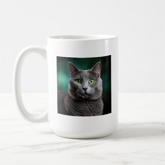 Chartreux Kattenras Koffiemok (Links)
