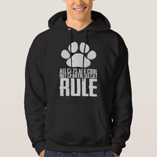 Chartreux kitten Chartreux moeder Chartreux vade Hoodie (Voorkant)