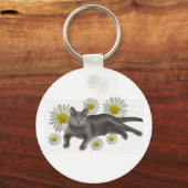 Chartreux met mazen sleutelhanger (Voorkant)