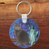 Chartreux NYC Sleutelhanger (Voorkant)