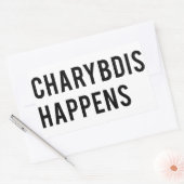 Charybdis gebeurt rechthoekige sticker (Envelop)