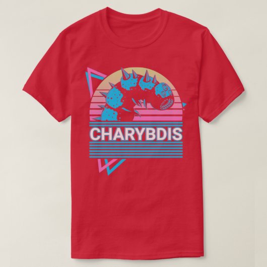 Charybdis Greek Mythology Ancient Zee Monster Reto T-shirt (Design voorkant)
